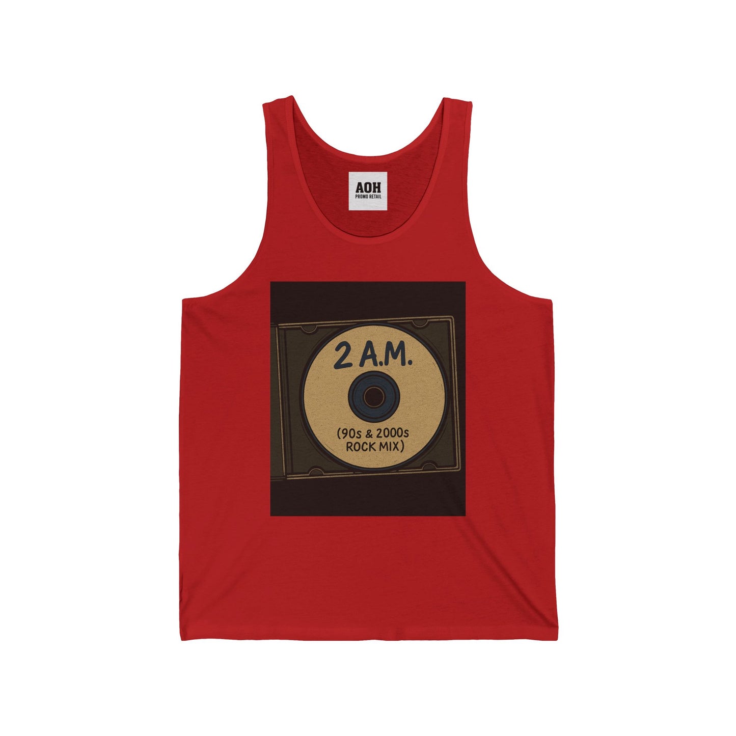 2 A.M. / 90s & 2000s Inspired Unisex Jersey Tank Top, Nostalgic Music Apparel, Perfect for Summer, Concerts, Gifts for Music Lovers