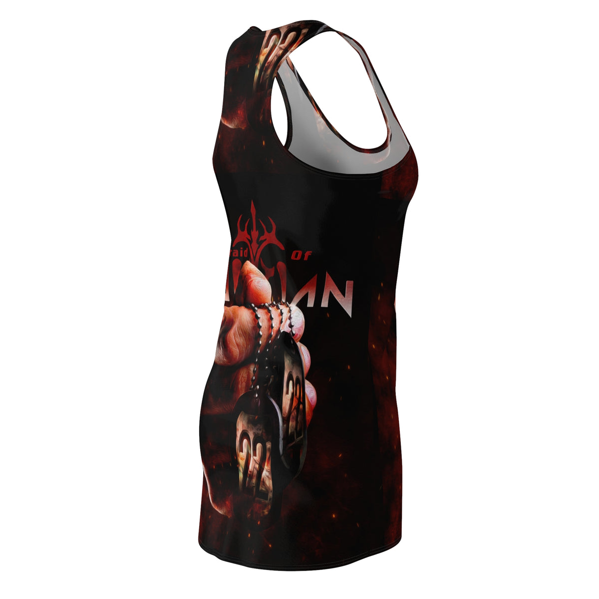 Afraid of Human Women's Cut & Sew Racerback Dress (AOP)