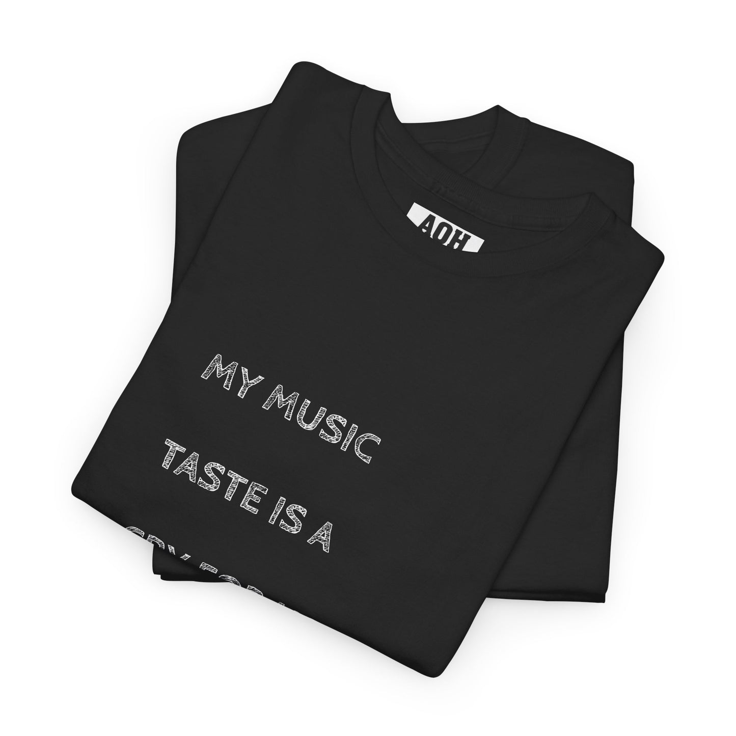 Emotive Music Taste  Tee - Unisex Heavy Cotton T-Shirt, Music Lover Gift, Band Merch, Casual Wear, Gift for Musicians