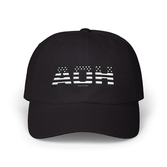 'Afraid of No Human' Distressed Logo Hat