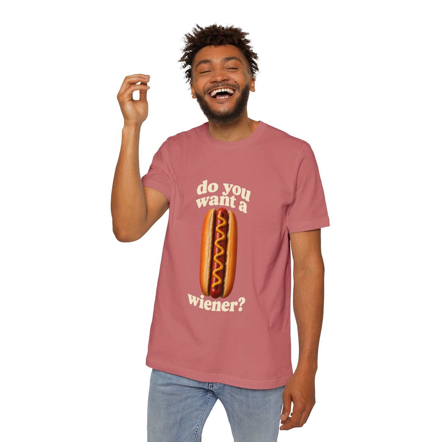 Do You Want A Wiener?! USA-Made Unisex Short-Sleeve Jersey T-Shirt BBQ Shirt
