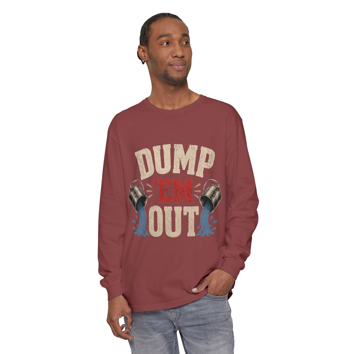 Unisex Garment-dyed Long Sleeve T-Shirt