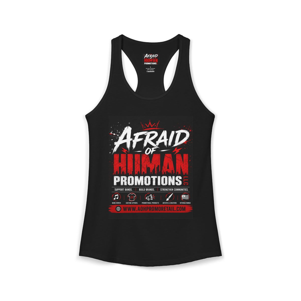 Afraid of Human Promotions LLC Women's Ideal Racerback Tank