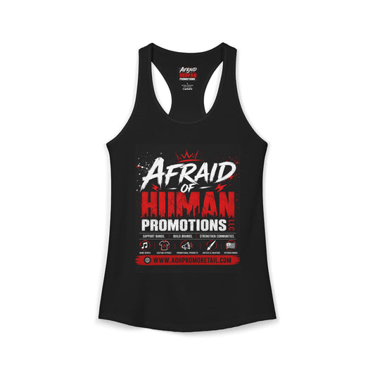 Afraid of Human Promotions LLC Women's Ideal Racerback Tank