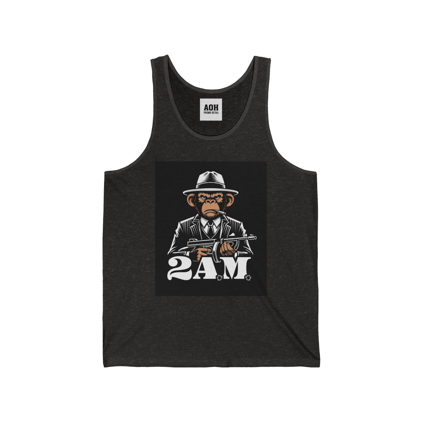 Vintage 2AM Cartoon Character Unisex Jersey Tank, Cool Graphic Tank, Summer Outfit, Party Wear, Funny T-Shirt Alternative