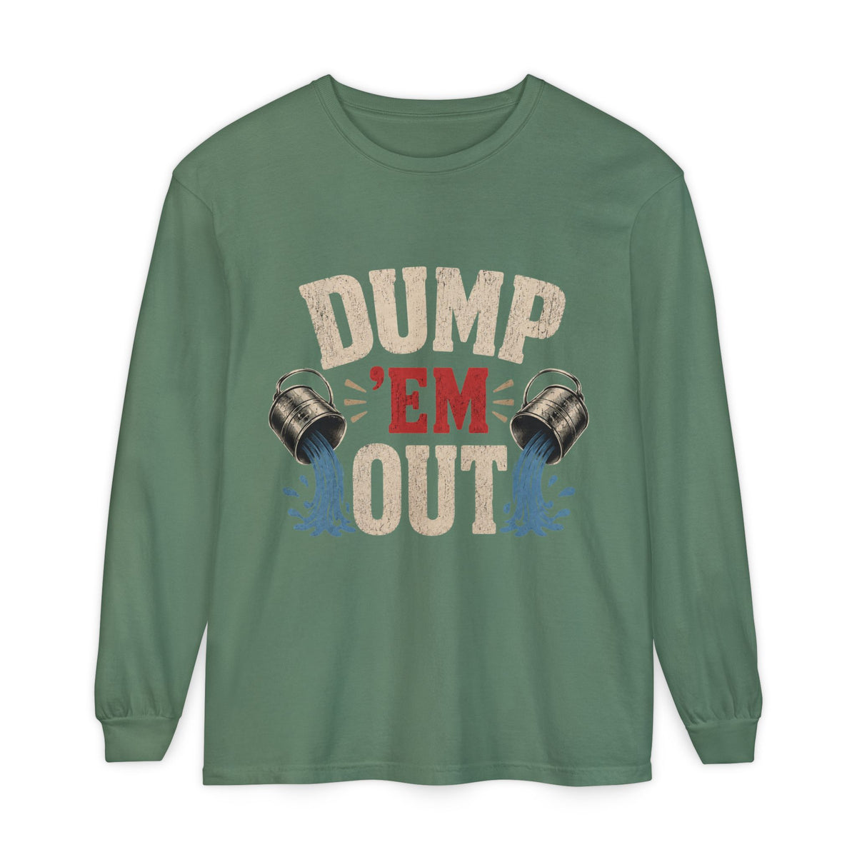 Unisex Garment-dyed Long Sleeve T-Shirt