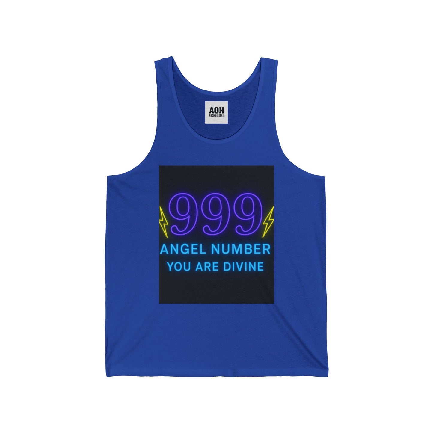 Divine 999 Angel Number Unisex Jersey Tank, Spiritual Tank Top, Numerology Apparel, Gift for Spiritual Seekers, Astrology Merchandise, [...]