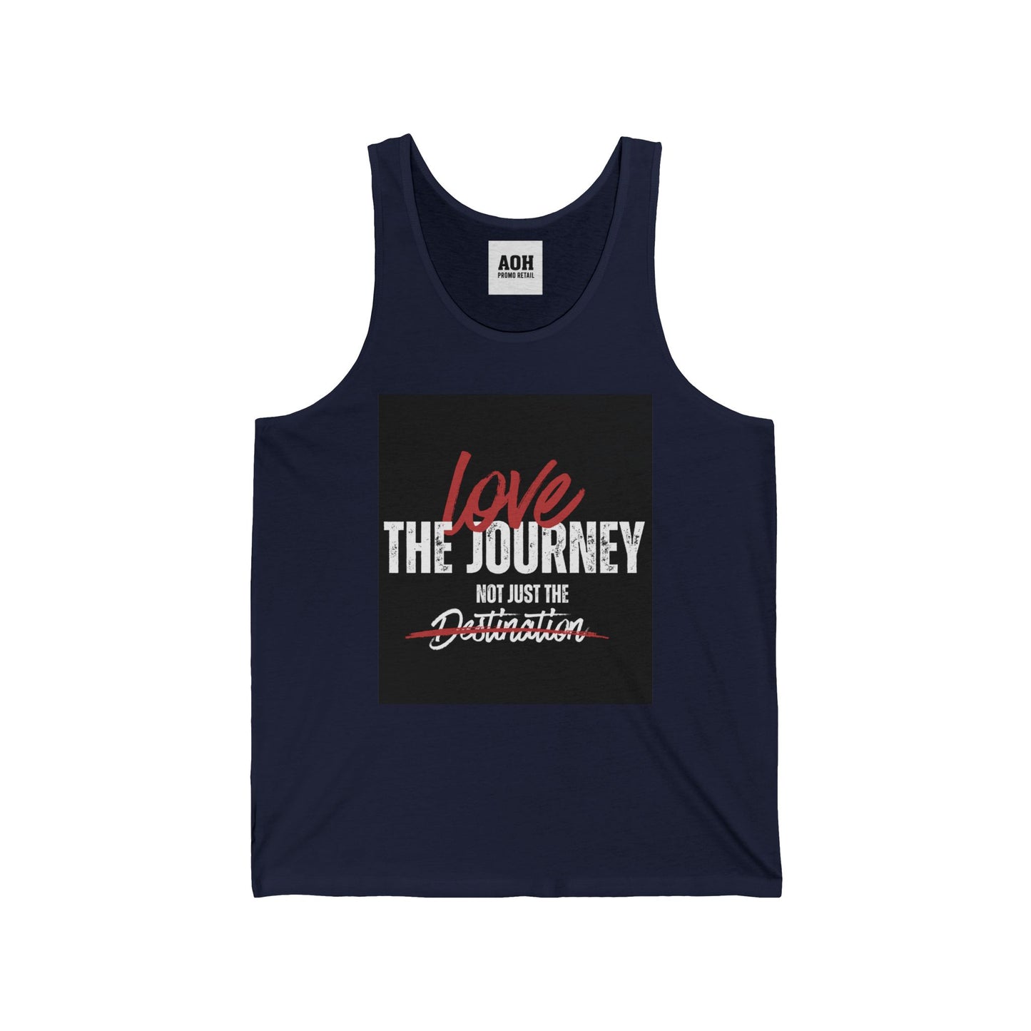 Inspirational Unisex Jersey Tank - "Love the Journey Not Just the Destination" - Motivational Gym Wear, Summer Fashion, Travel Top, [...]