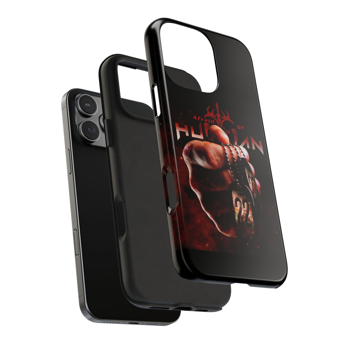 AOH '22' Tough Phone Cases, Edgy Phone Cover, Protector Cases, Unique Smartphone Cases, Gift for Gamers, Metal Rock Theme
