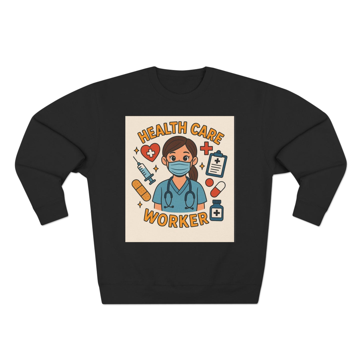 Health Care Worker Crewneck Sweatshirt, Unisex Gift for Medical Professionals, Nursing Appreciation, Healthcare Apparel, Casual Comfort Wear