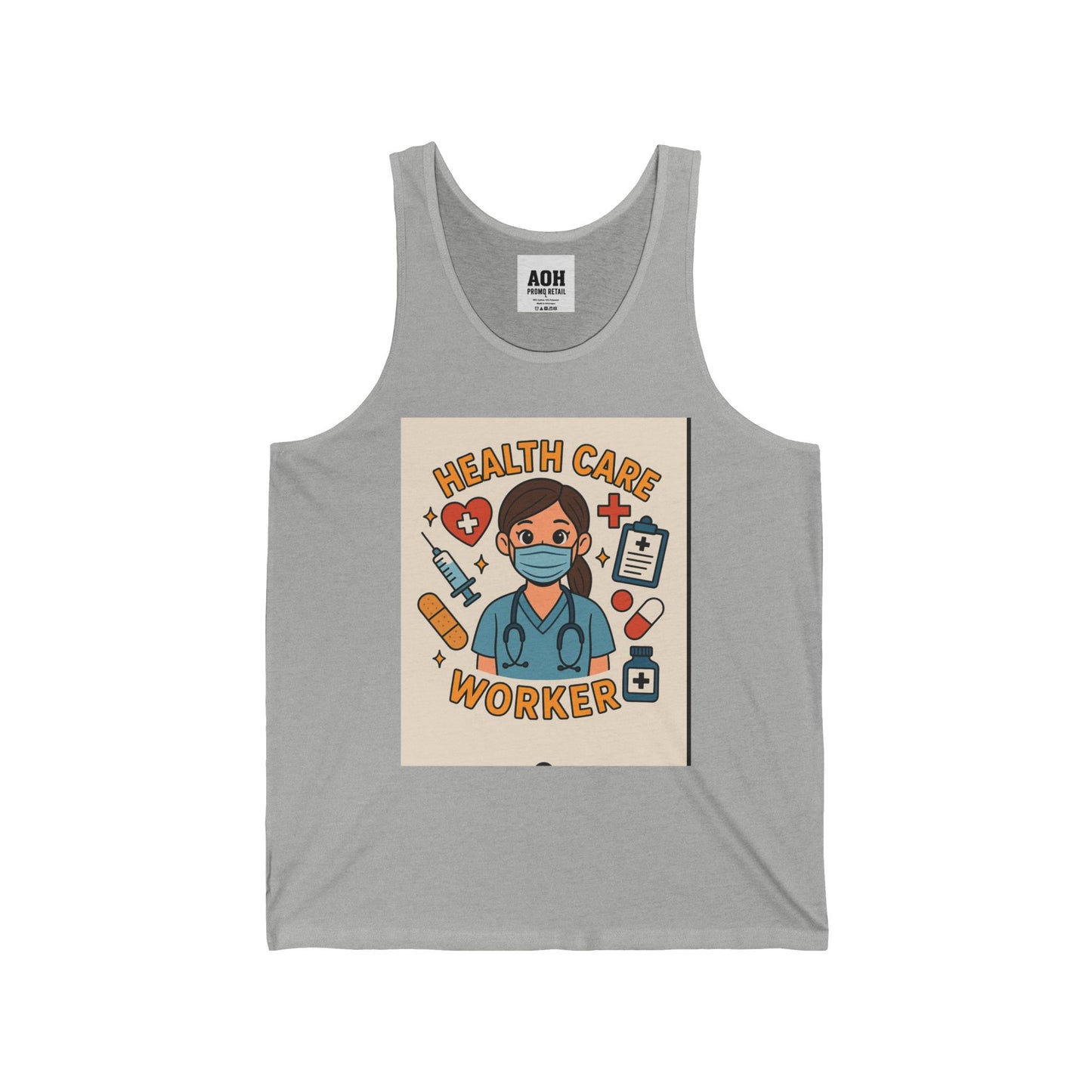 Healthcare Worker Tank Top | Unisex Jersey Tank for Nurses, Gift for Medical Staff, Comfortable Workwear, Health Care Appreciation, [...]
