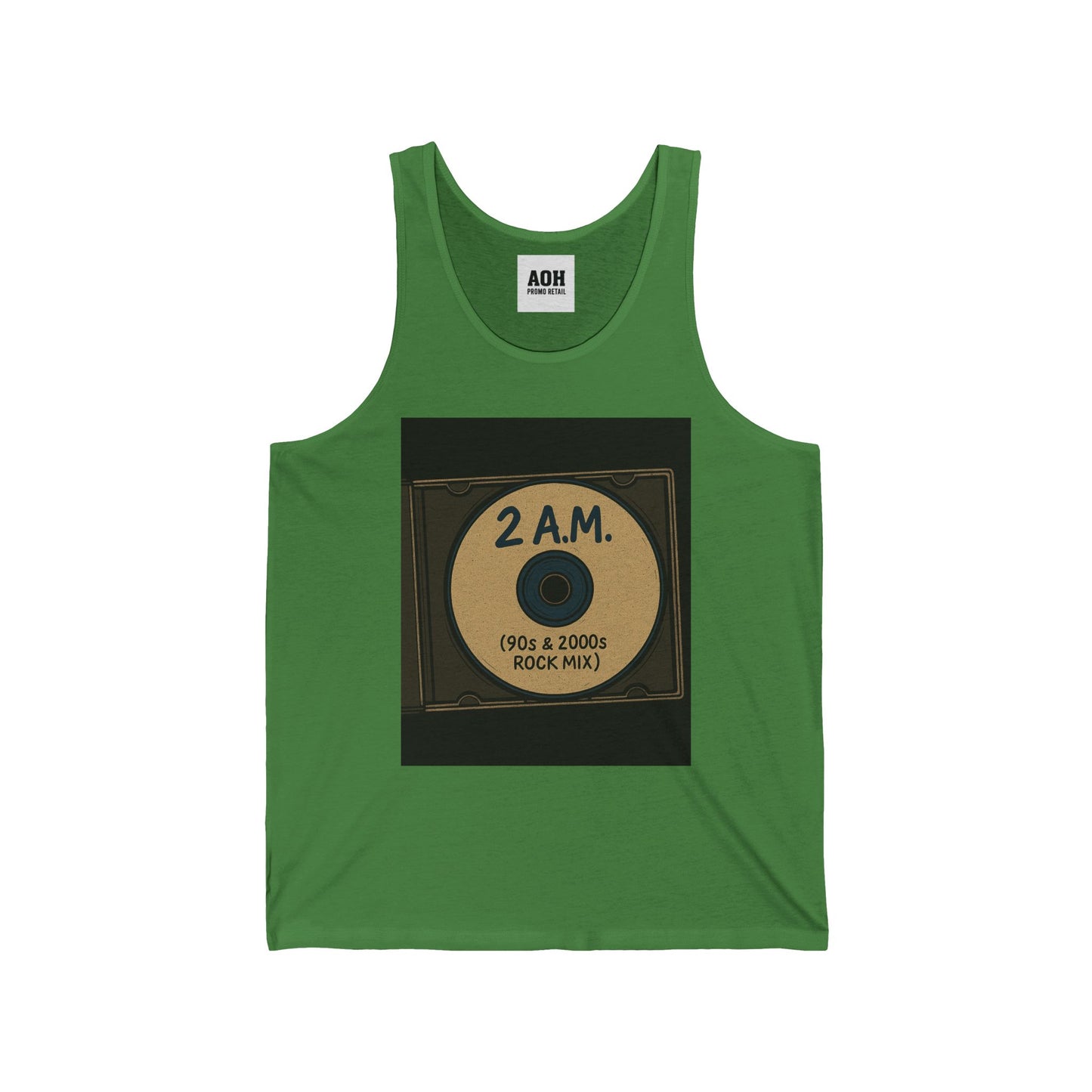2 A.M. / 90s & 2000s Inspired Unisex Jersey Tank Top, Nostalgic Music Apparel, Perfect for Summer, Concerts, Gifts for Music Lovers