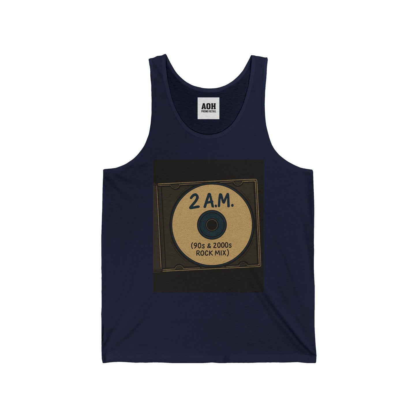 2 A.M. / 90s & 2000s Inspired Unisex Jersey Tank Top, Nostalgic Music Apparel, Perfect for Summer, Concerts, Gifts for Music Lovers