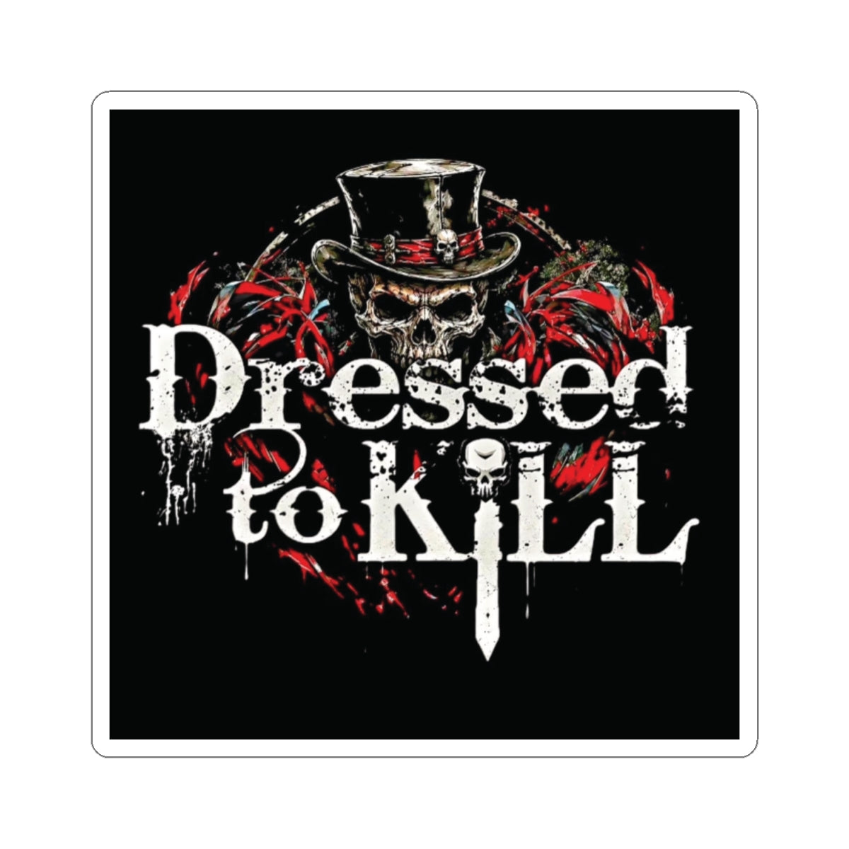 Dressed to Kill (DTK) Square Stickers