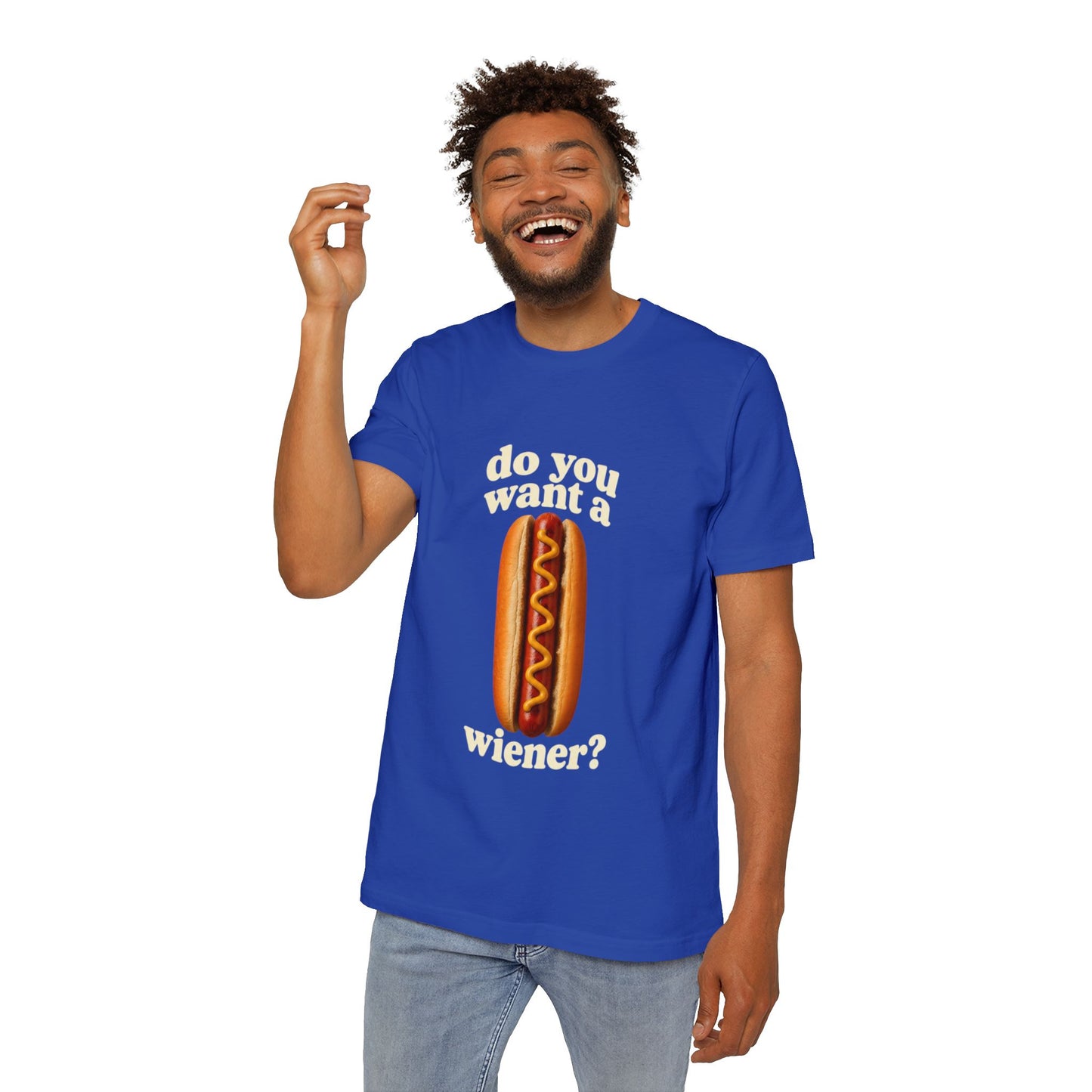 Do You Want A Wiener?! USA-Made Unisex Short-Sleeve Jersey T-Shirt BBQ Shirt
