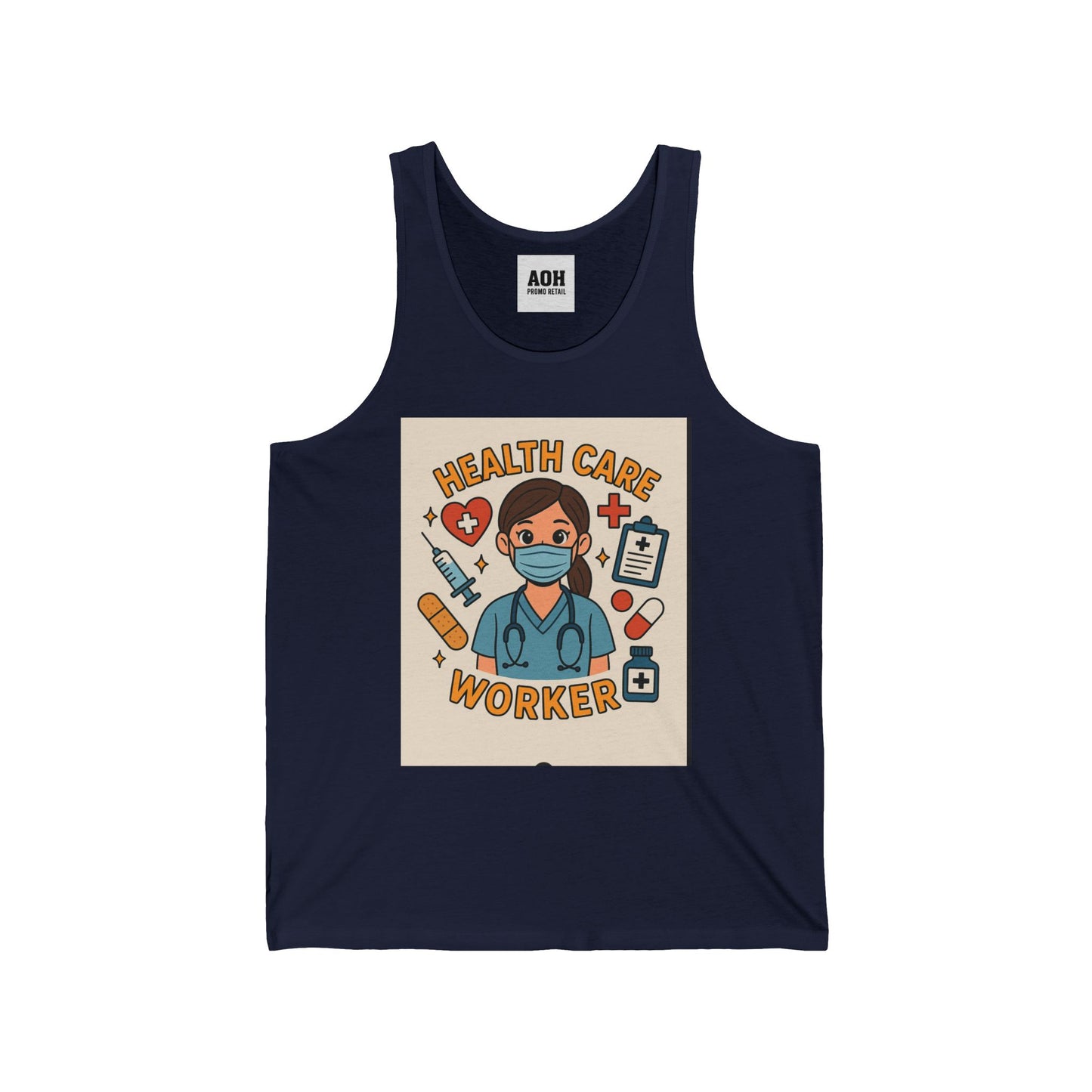 Healthcare Worker Tank Top | Unisex Jersey Tank for Nurses, Gift for Medical Staff, Comfortable Workwear, Health Care Appreciation, [...]