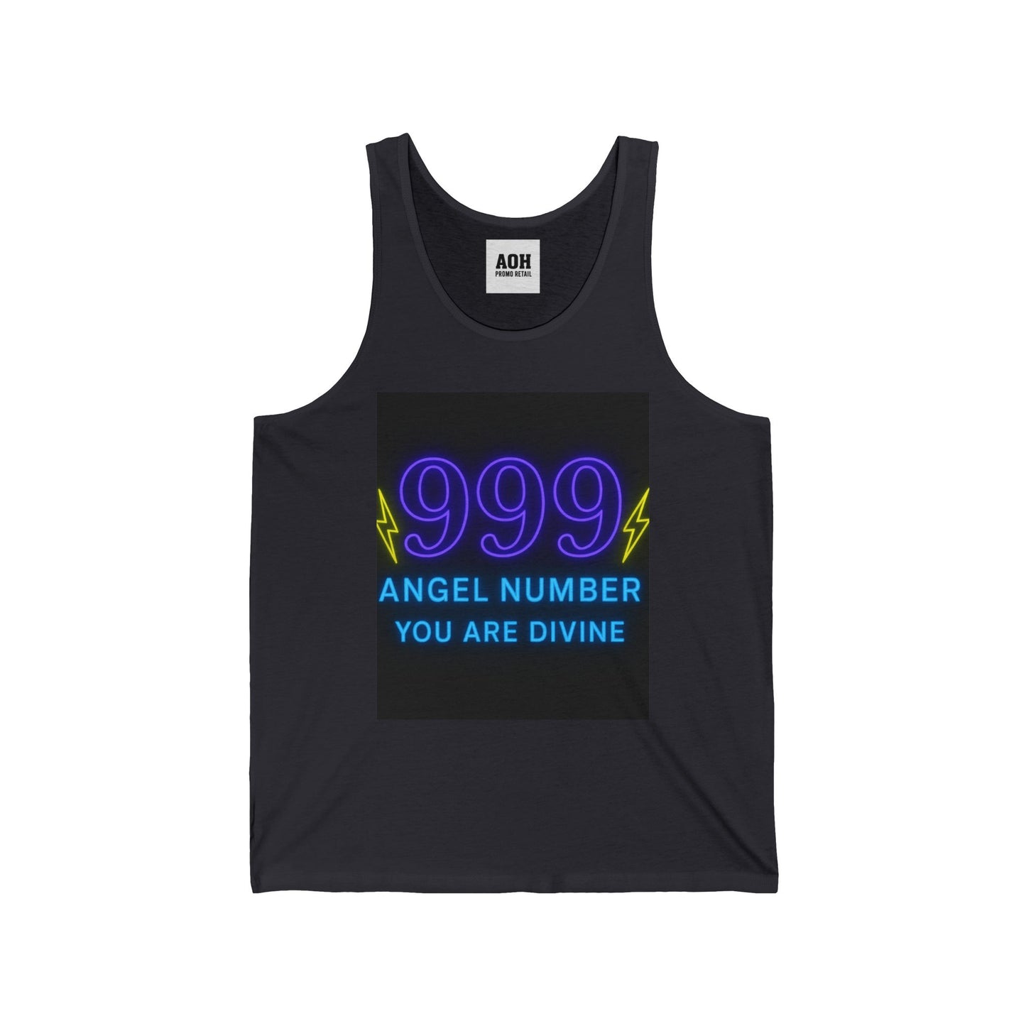 Divine 999 Angel Number Unisex Jersey Tank, Spiritual Tank Top, Numerology Apparel, Gift for Spiritual Seekers, Astrology Merchandise, [...]