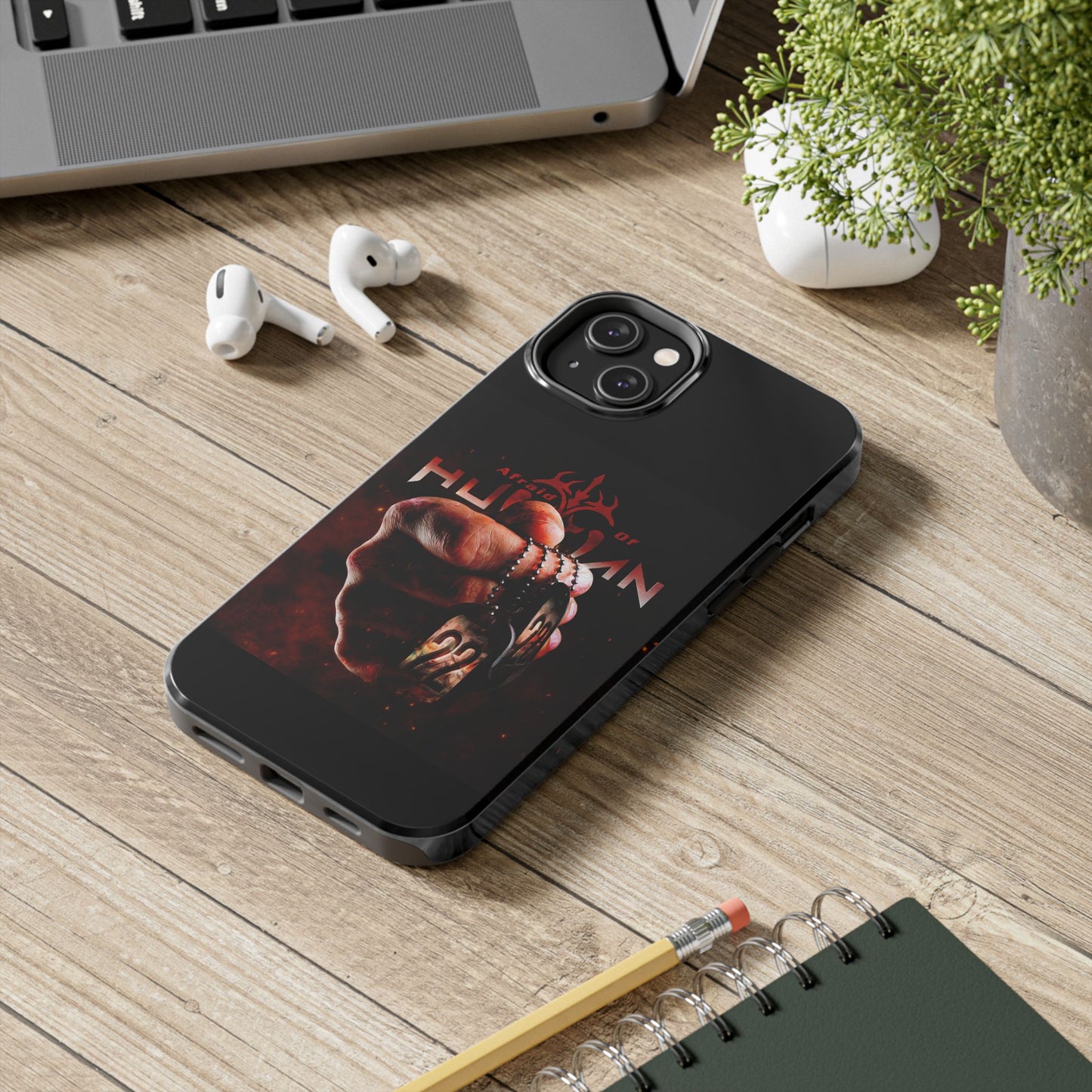 AOH '22' Tough Phone Cases, Edgy Phone Cover, Protector Cases, Unique Smartphone Cases, Gift for Gamers, Metal Rock Theme