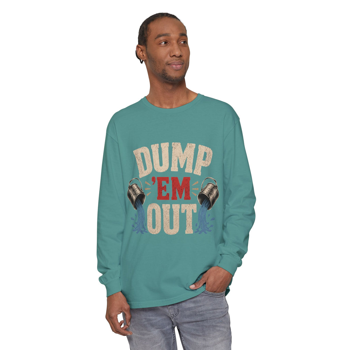 Unisex Garment-dyed Long Sleeve T-Shirt
