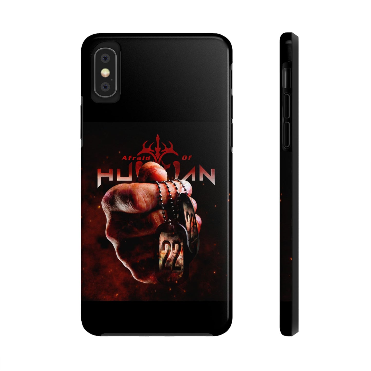 AOH '22' Tough Phone Cases, Edgy Phone Cover, Protector Cases, Unique Smartphone Cases, Gift for Gamers, Metal Rock Theme