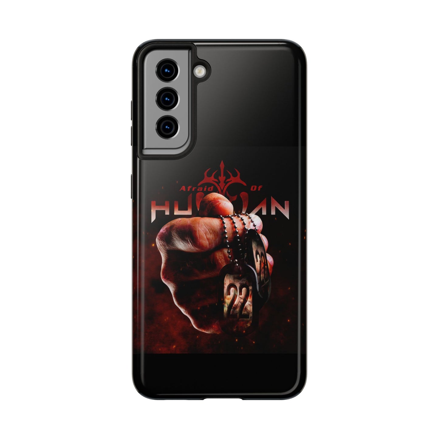 AOH '22' Tough Phone Cases, Edgy Phone Cover, Protector Cases, Unique Smartphone Cases, Gift for Gamers, Metal Rock Theme