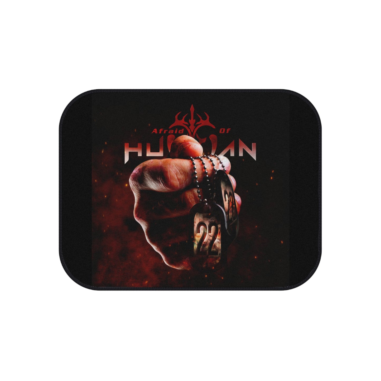 Afraid of Human Automotive Car Mats Set, Stylish Car Accessories, Custom Vehicle Floor Mats, Art-Inspired Car Interiors, Unique Gift for Car Lovers