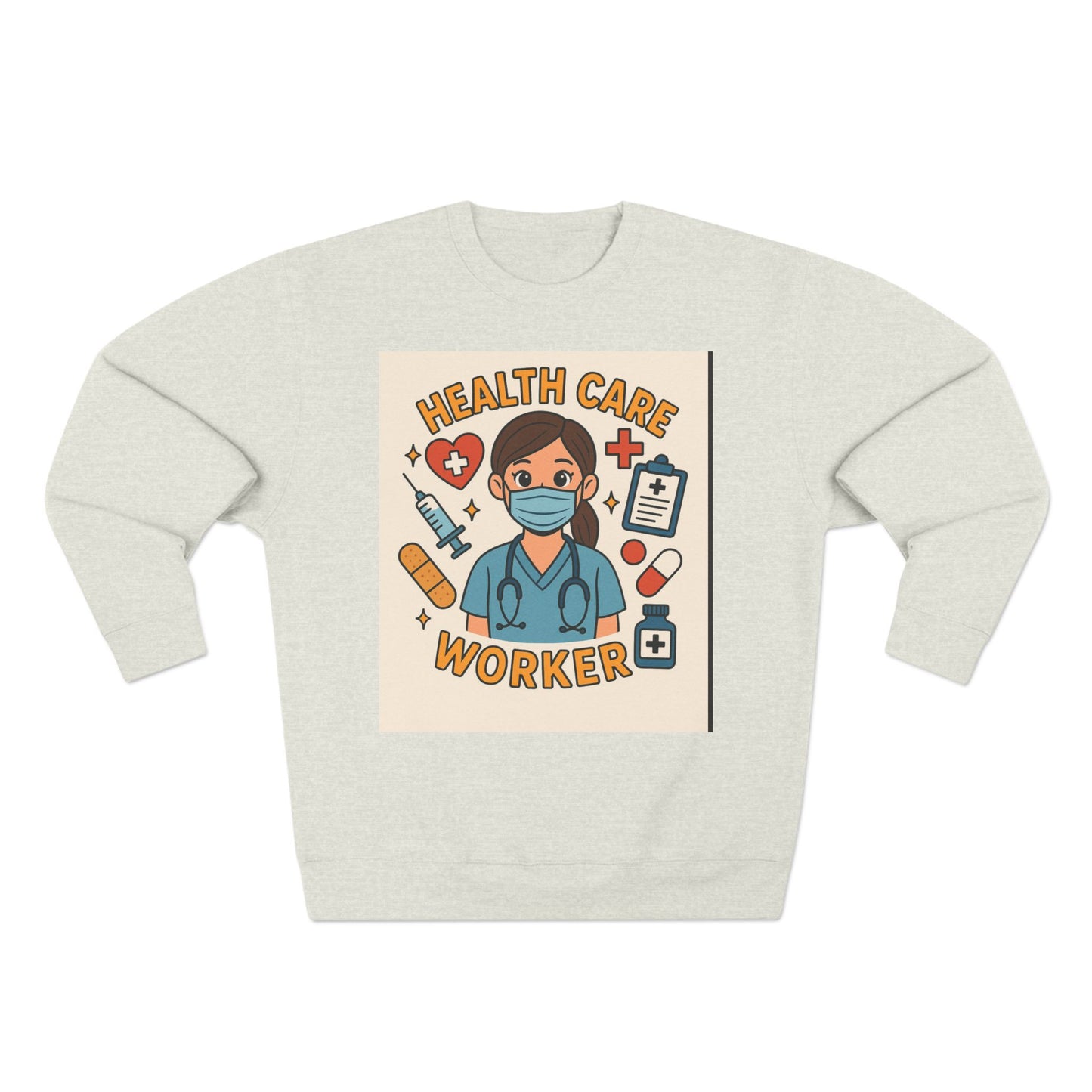Health Care Worker Crewneck Sweatshirt, Unisex Gift for Medical Professionals, Nursing Appreciation, Healthcare Apparel, Casual Comfort Wear