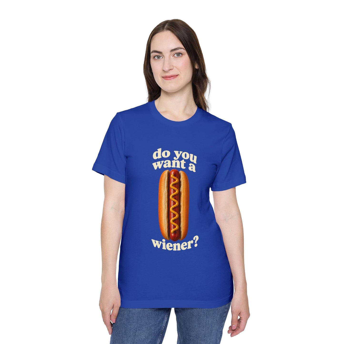 Do You Want A Wiener?! USA-Made Unisex Short-Sleeve Jersey T-Shirt BBQ Shirt