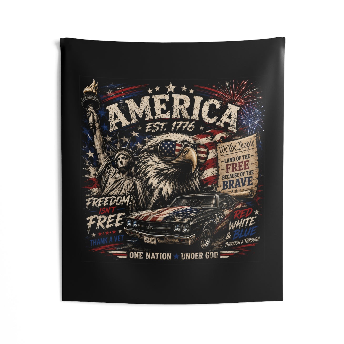 America Themed Indoor Wall Tapestry