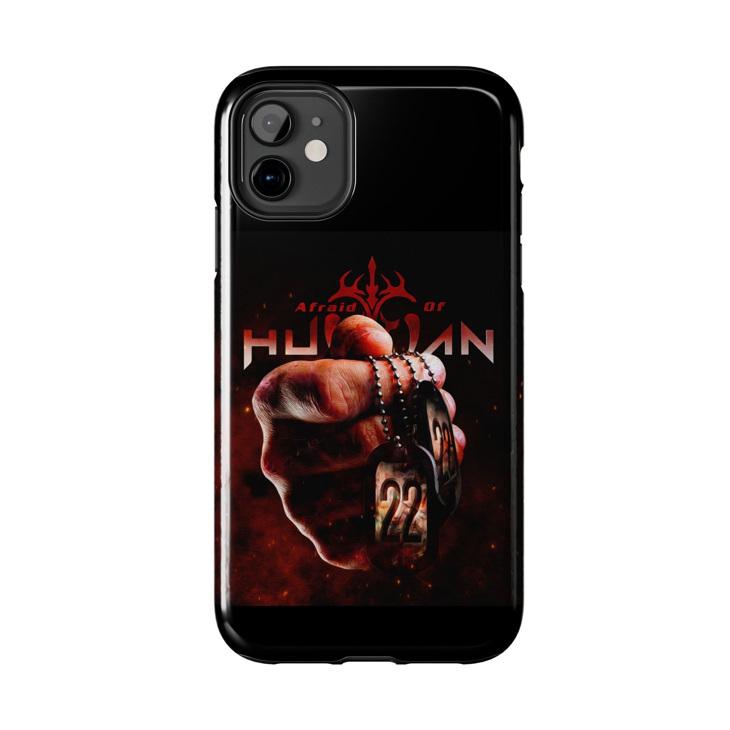 AOH '22' Tough Phone Cases, Edgy Phone Cover, Protector Cases, Unique Smartphone Cases, Gift for Gamers, Metal Rock Theme