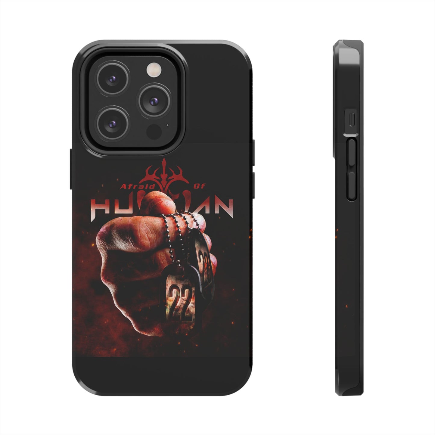AOH '22' Tough Phone Cases, Edgy Phone Cover, Protector Cases, Unique Smartphone Cases, Gift for Gamers, Metal Rock Theme