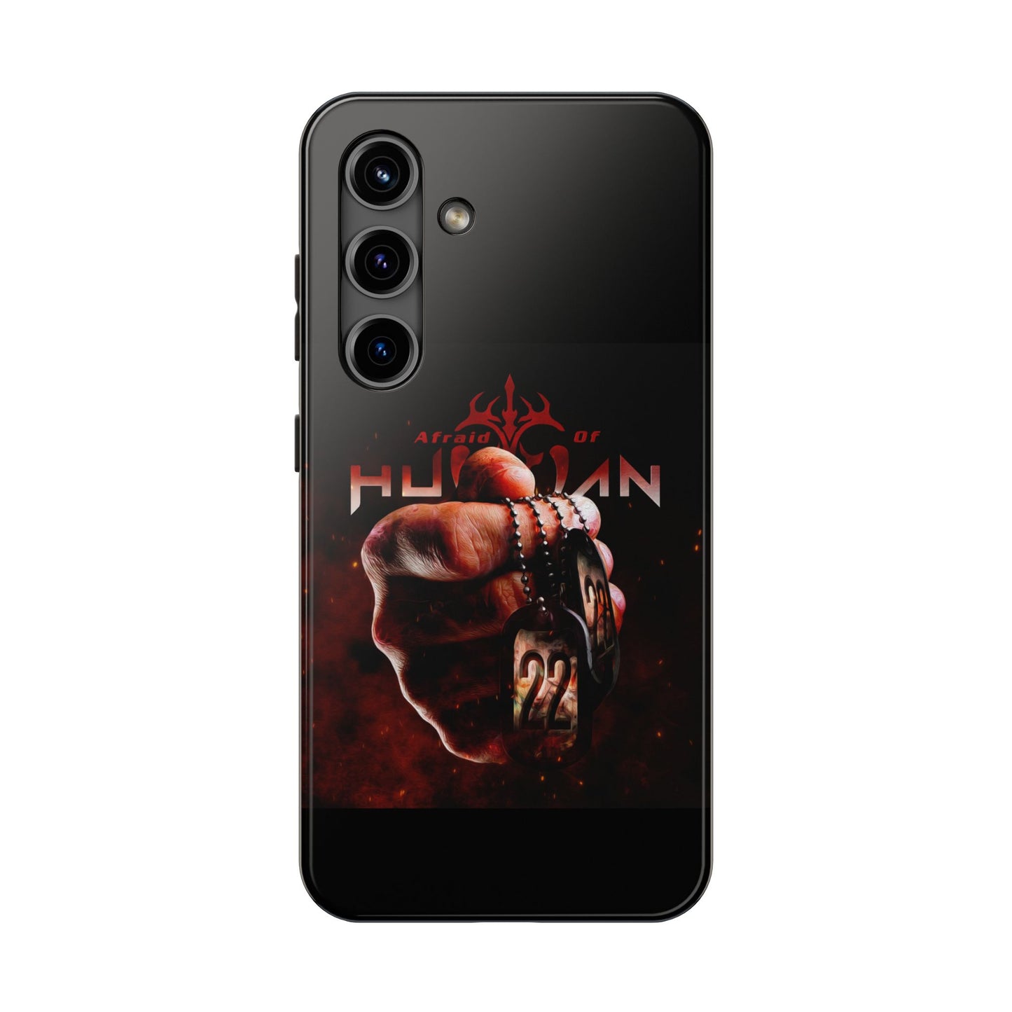 AOH '22' Tough Phone Cases, Edgy Phone Cover, Protector Cases, Unique Smartphone Cases, Gift for Gamers, Metal Rock Theme