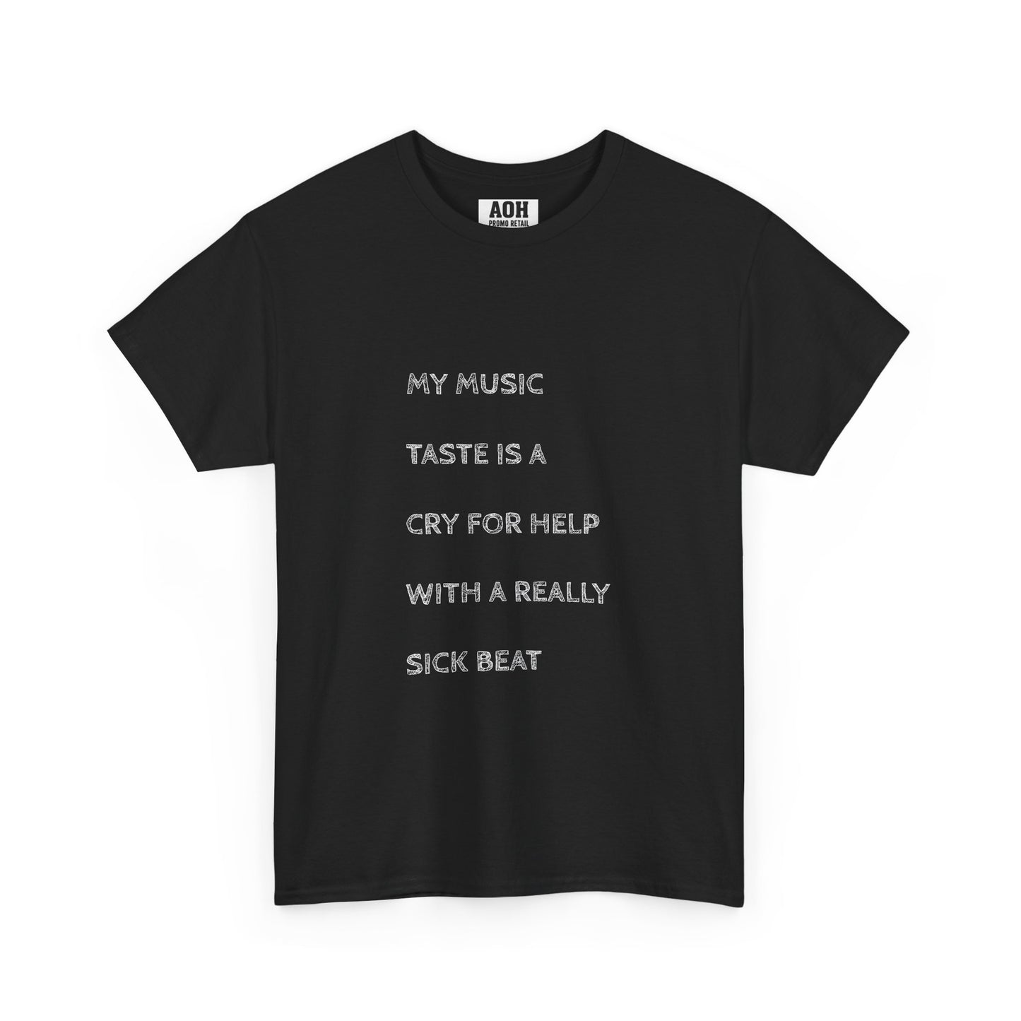 Emotive Music Taste  Tee - Unisex Heavy Cotton T-Shirt, Music Lover Gift, Band Merch, Casual Wear, Gift for Musicians
