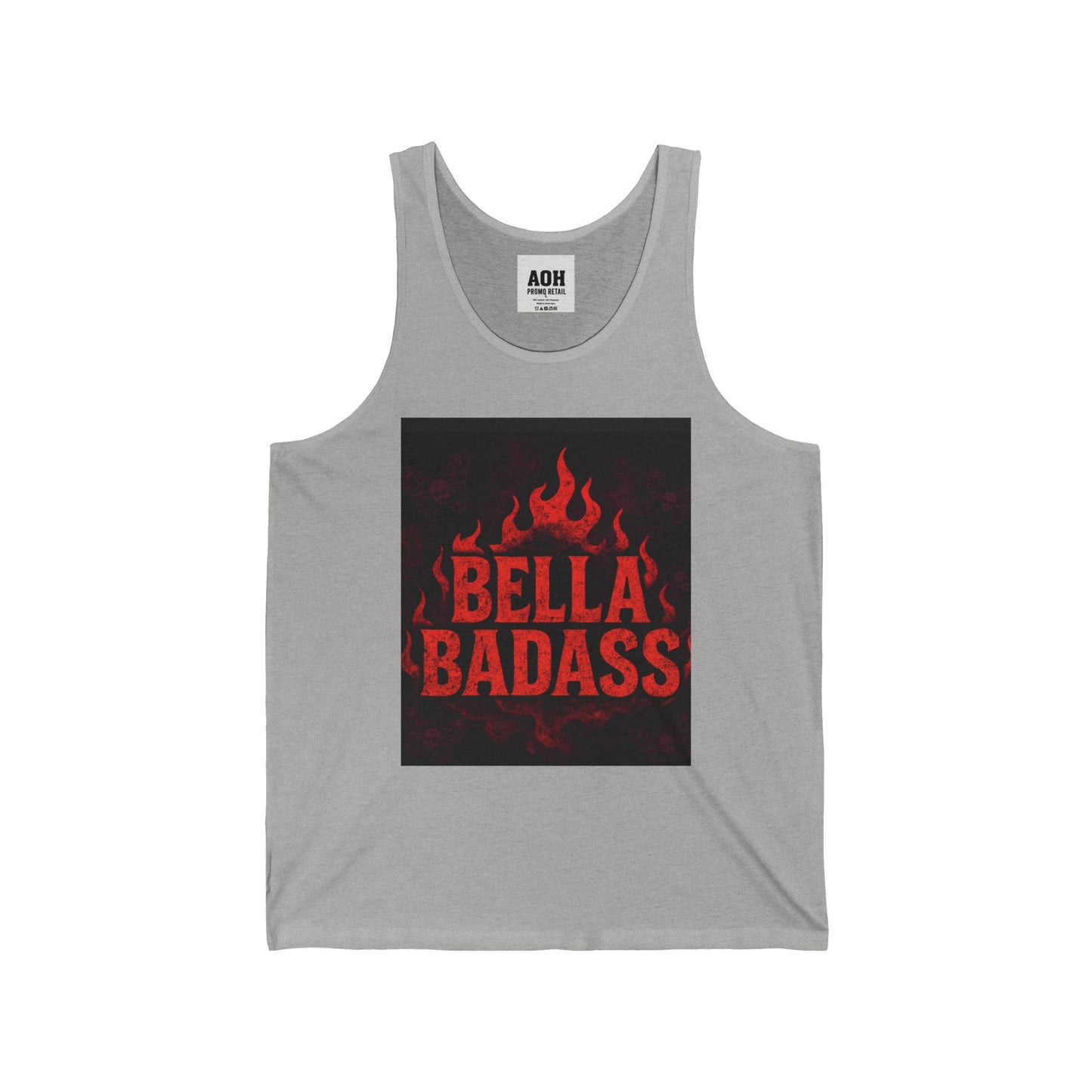 Bella Badass Unisex Jersey Tank Top, Gift for Her, Summer Apparel, Workout Wear, Cool Casual Top, Trendy Fashion