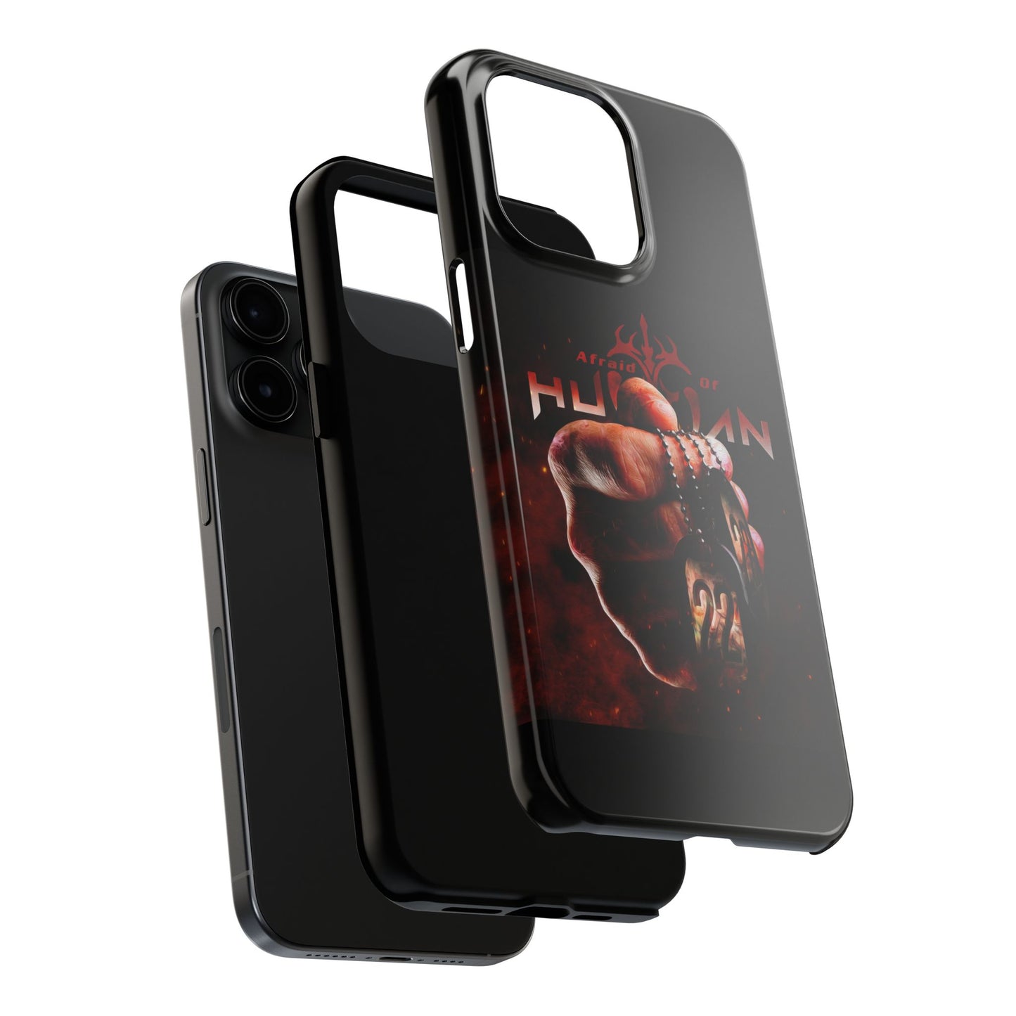 AOH '22' Tough Phone Cases, Edgy Phone Cover, Protector Cases, Unique Smartphone Cases, Gift for Gamers, Metal Rock Theme
