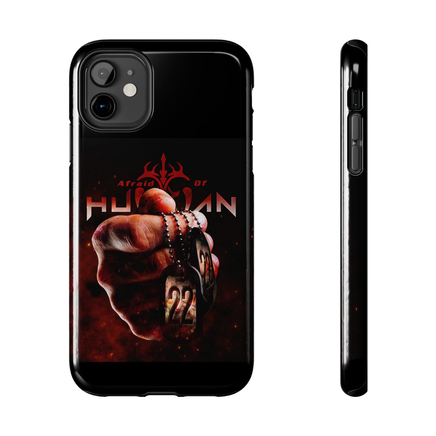 AOH '22' Tough Phone Cases, Edgy Phone Cover, Protector Cases, Unique Smartphone Cases, Gift for Gamers, Metal Rock Theme