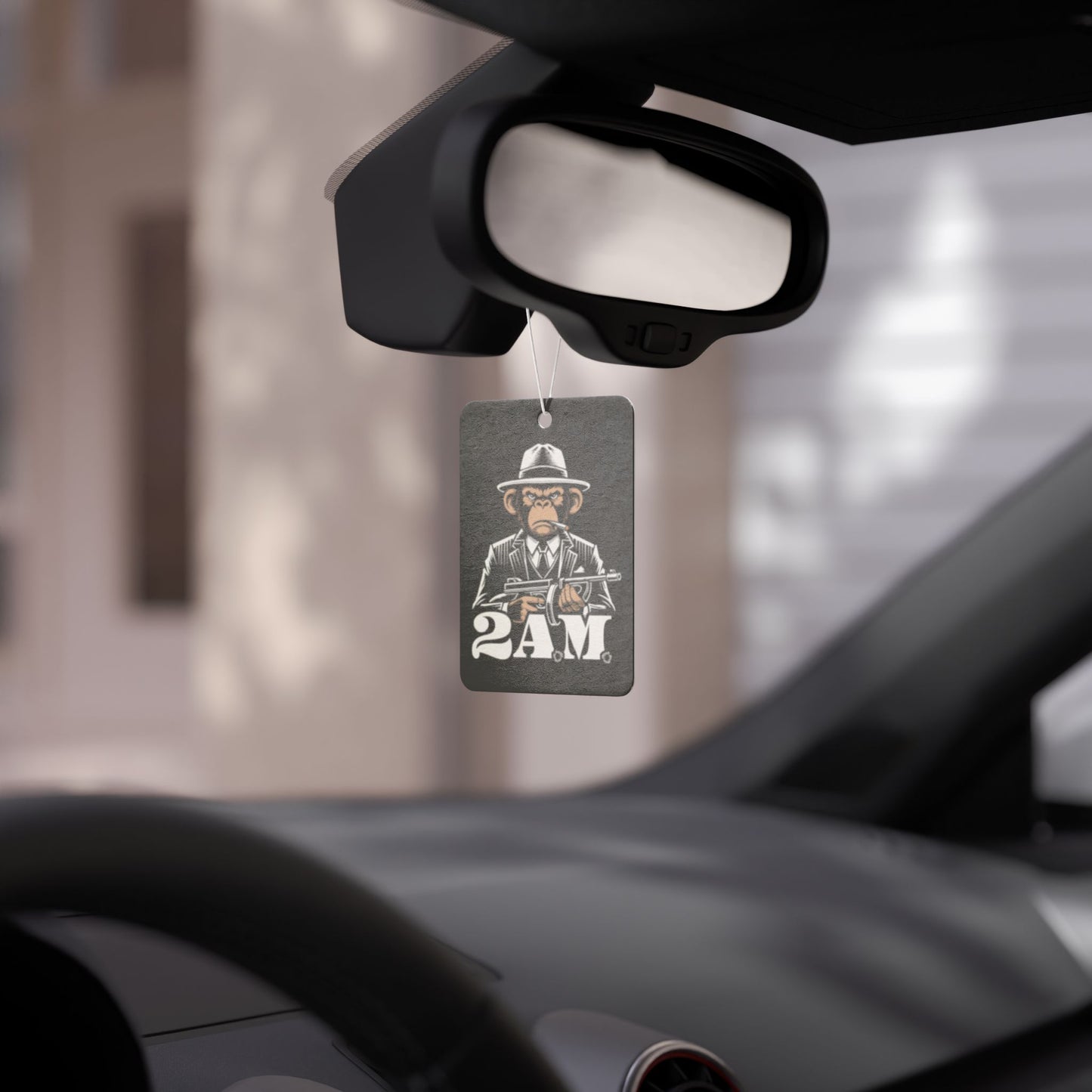 2 A.M. Car Air Freshener, Cool Monkey Design, Unique Gift, Car Decor, Home Fragrance, Comical Air Freshener