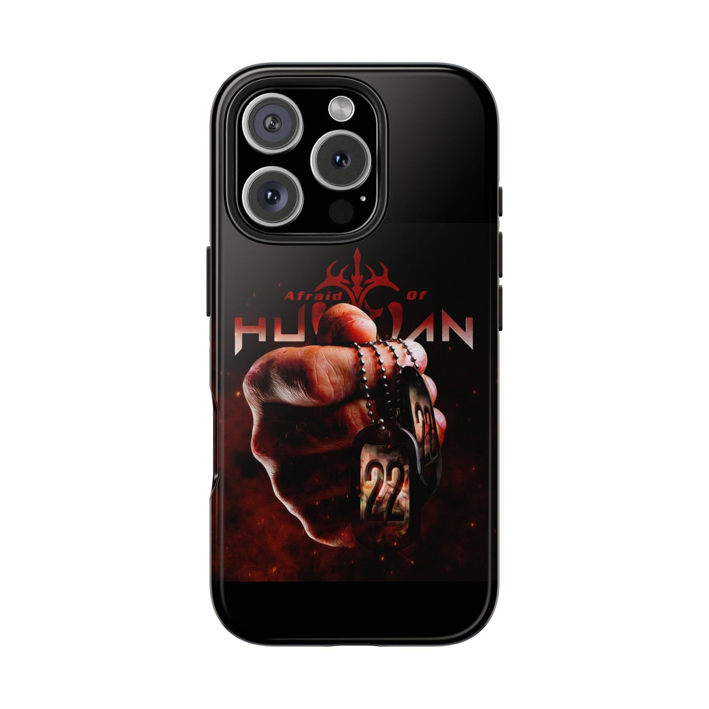 AOH '22' Tough Phone Cases, Edgy Phone Cover, Protector Cases, Unique Smartphone Cases, Gift for Gamers, Metal Rock Theme