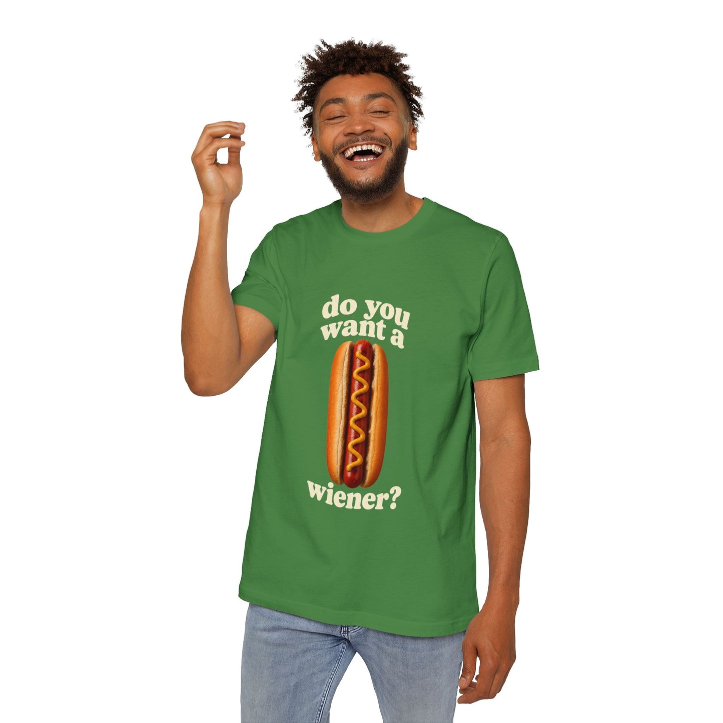 Do You Want A Wiener?! USA-Made Unisex Short-Sleeve Jersey T-Shirt BBQ Shirt