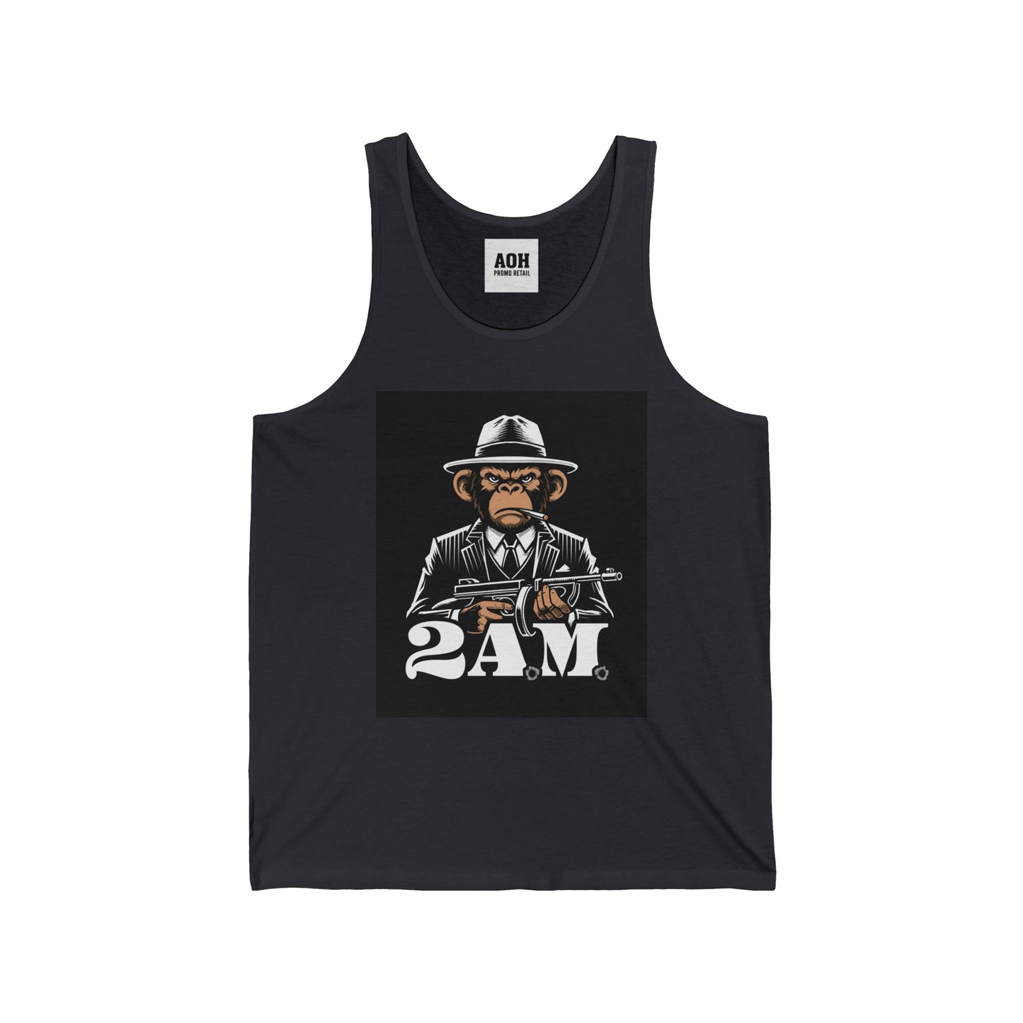 Vintage 2AM Cartoon Character Unisex Jersey Tank, Cool Graphic Tank, Summer Outfit, Party Wear, Funny T-Shirt Alternative