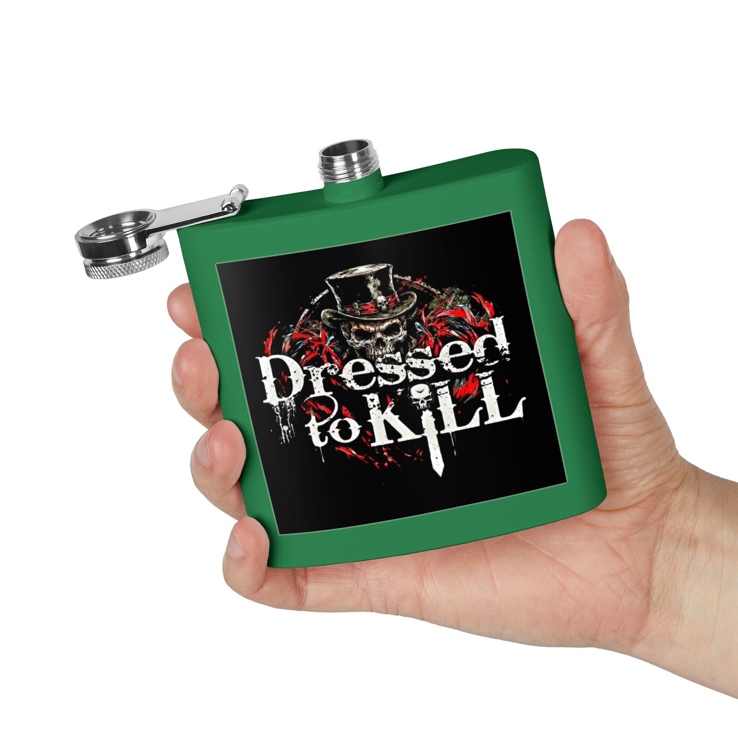 DTK (Dressed to Kill) Stainless Steel Flask (6oz)
