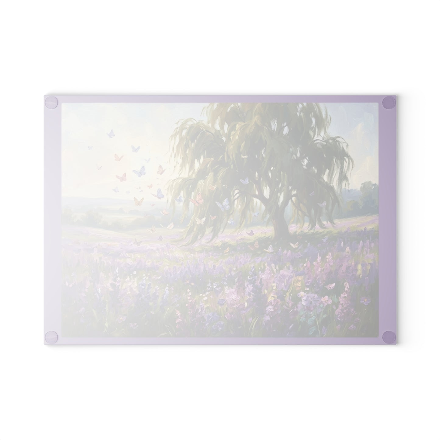 Butterfly Oasis Glass Cutting Board