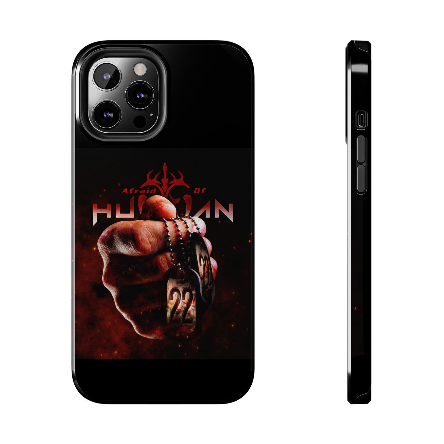 AOH '22' Tough Phone Cases, Edgy Phone Cover, Protector Cases, Unique Smartphone Cases, Gift for Gamers, Metal Rock Theme