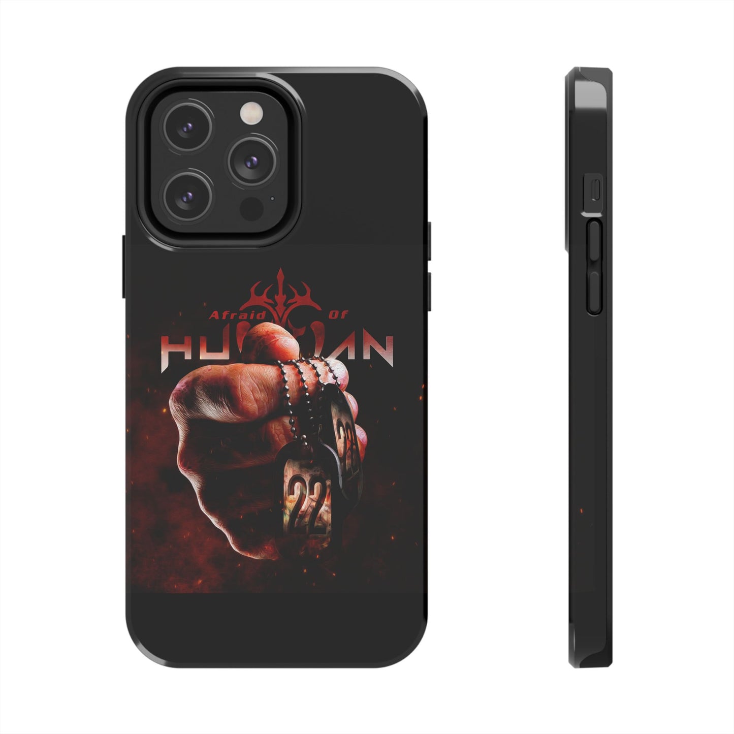 AOH '22' Tough Phone Cases, Edgy Phone Cover, Protector Cases, Unique Smartphone Cases, Gift for Gamers, Metal Rock Theme