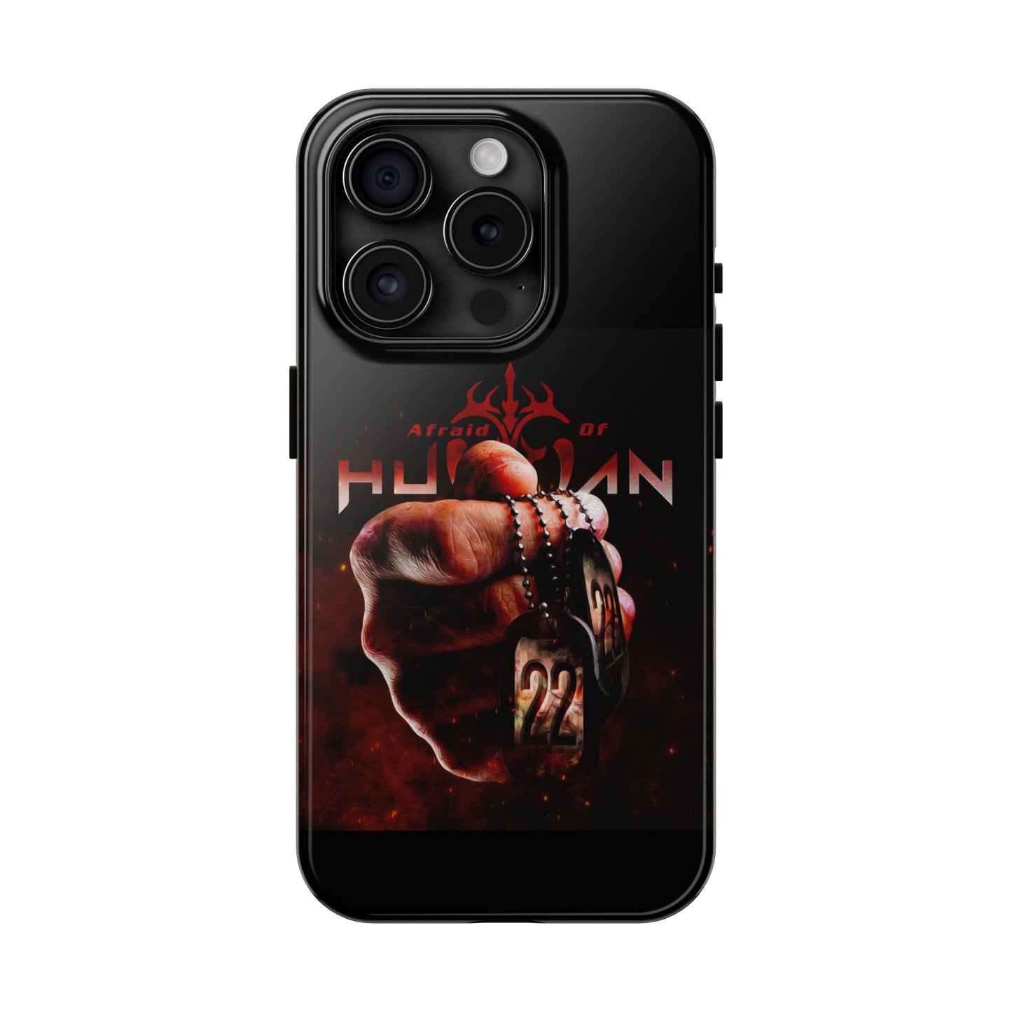 AOH '22' Tough Phone Cases, Edgy Phone Cover, Protector Cases, Unique Smartphone Cases, Gift for Gamers, Metal Rock Theme