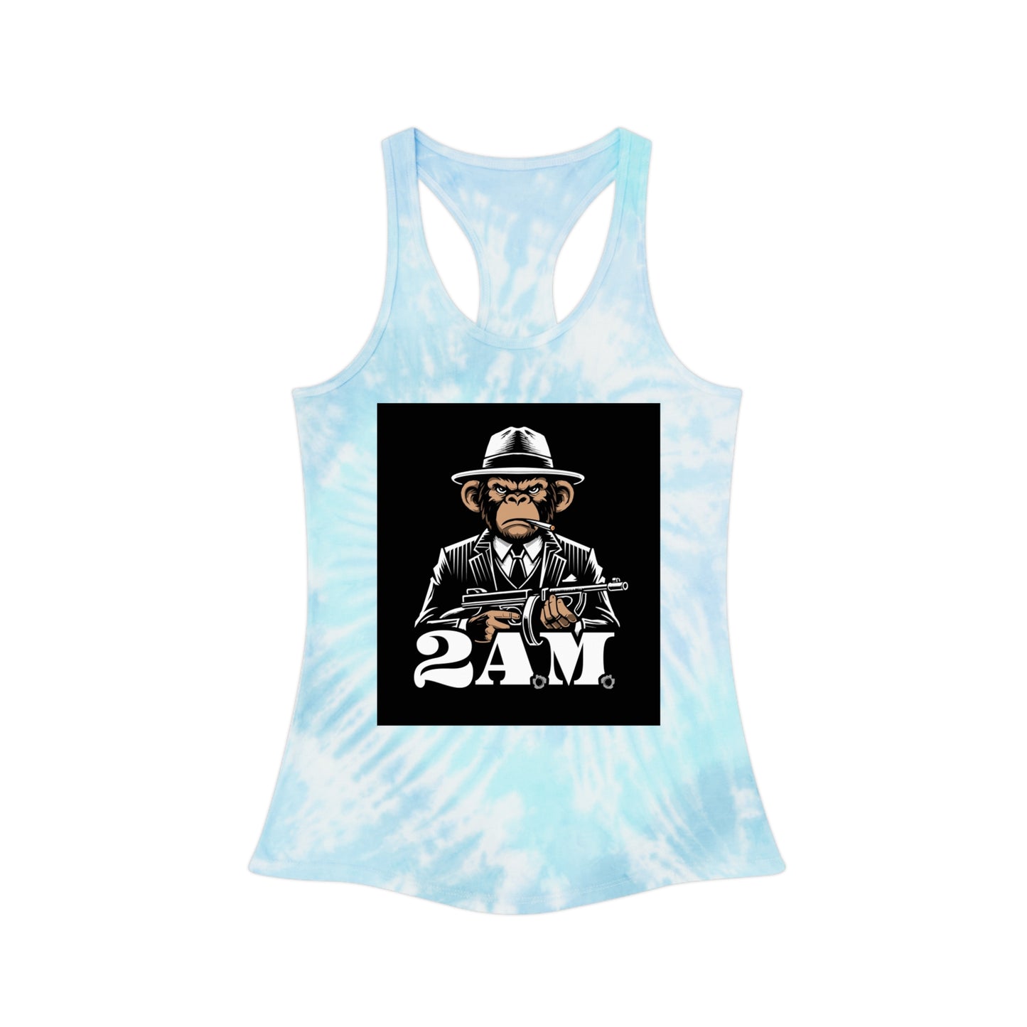 Chic Tie Dye Tank Top, 2AM Graphic Top, Summer Beachwear, Casual Wear, Festival Fashion, Trending Apparel