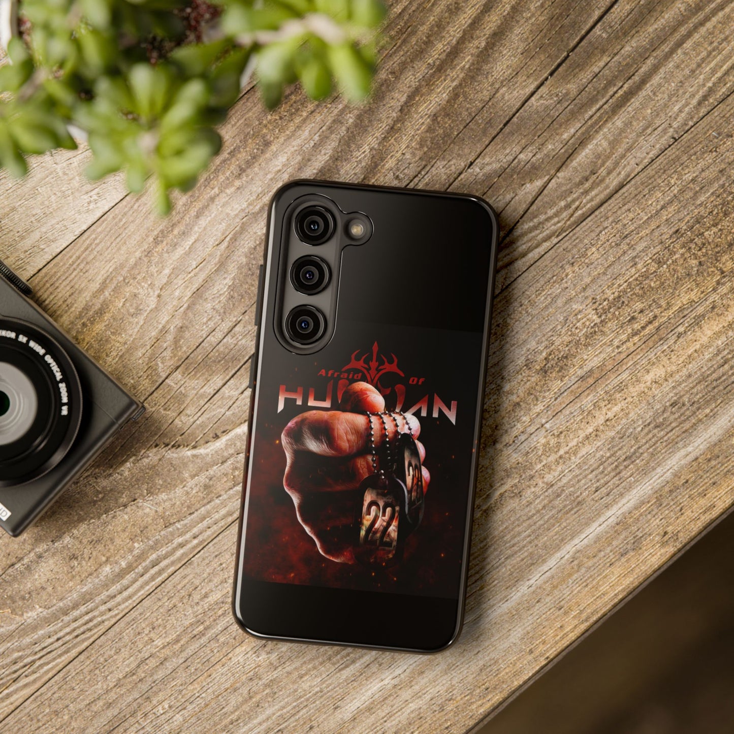AOH '22' Tough Phone Cases, Edgy Phone Cover, Protector Cases, Unique Smartphone Cases, Gift for Gamers, Metal Rock Theme