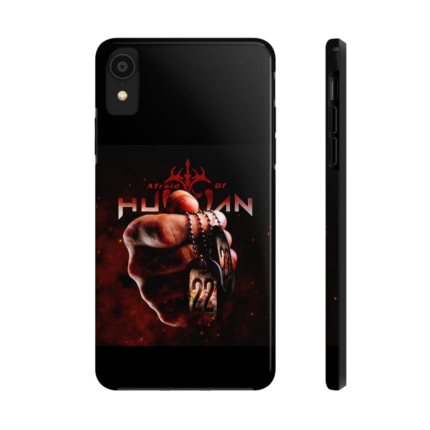 AOH '22' Tough Phone Cases, Edgy Phone Cover, Protector Cases, Unique Smartphone Cases, Gift for Gamers, Metal Rock Theme
