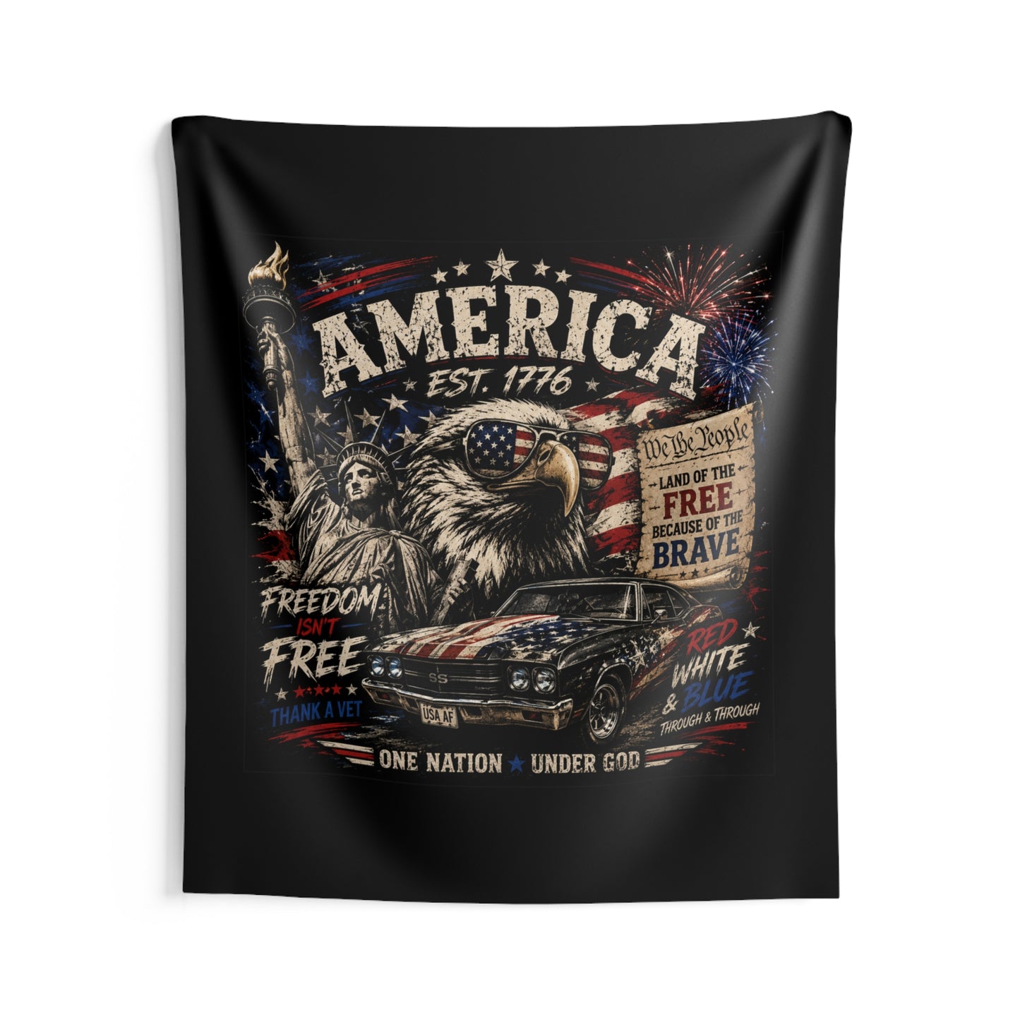 America Themed Indoor Wall Tapestry
