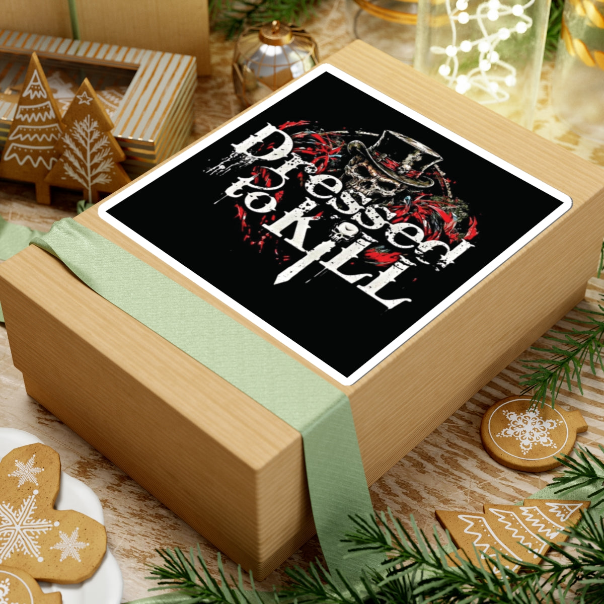 Dressed to Kill (DTK) Square Stickers